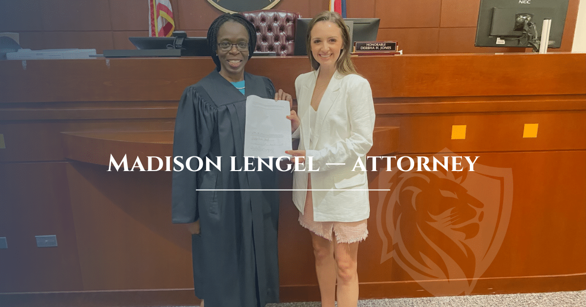 Madison Lengel, Attorney, Sworn In By Derbha Jones