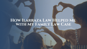 Family Law: Family making hands into shape of hearts
